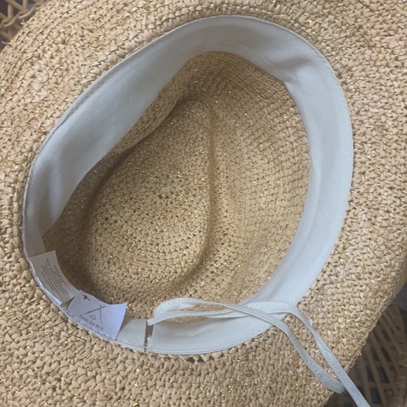 Nikki Beach Women's Natural Mazatlan Crochet Raffia Straw Western Hat - Picture 11 of 12